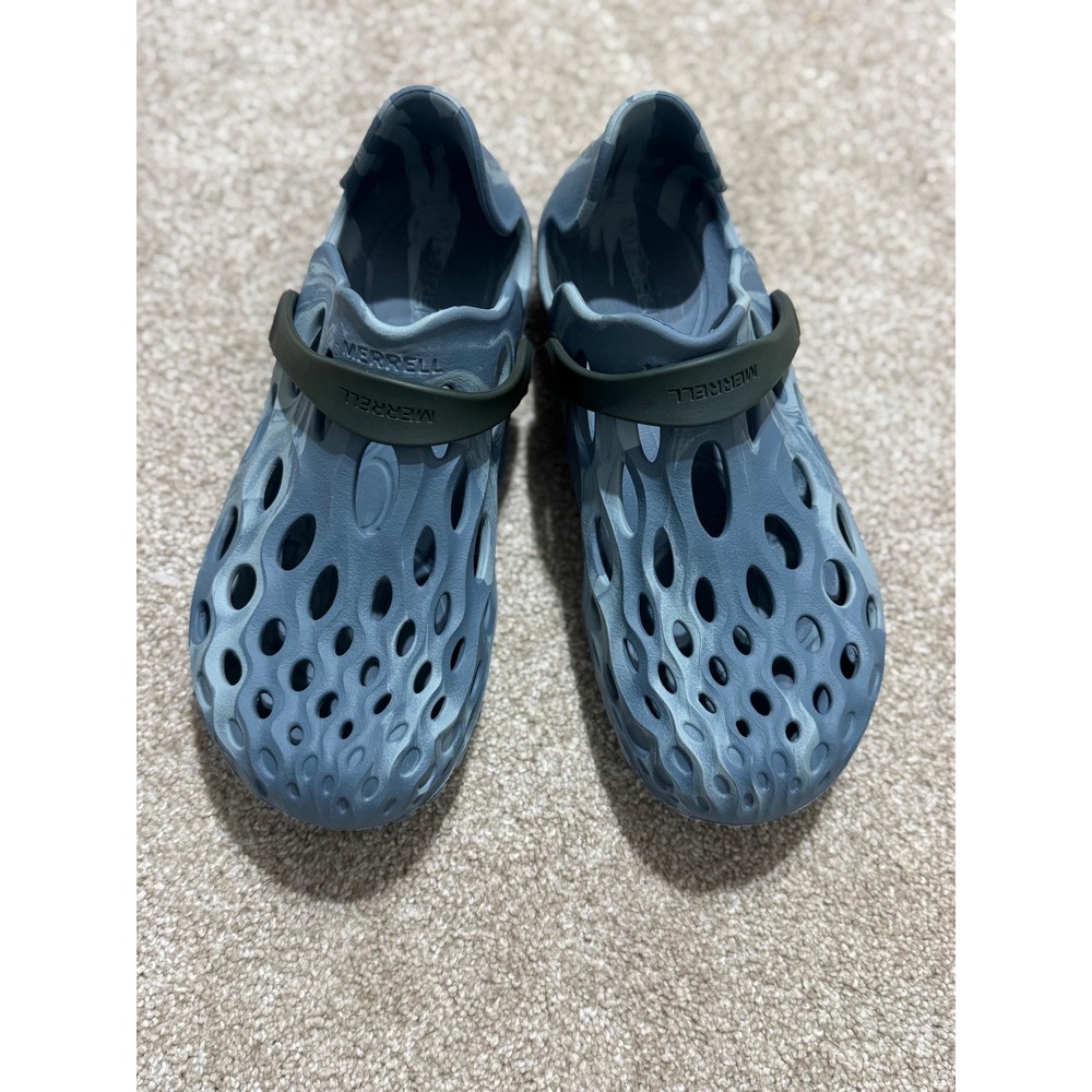 Merrell Hydro Moc Marbled Blue Grey Water Shoes Mens 6.5 Womens 8 Clogs J003751